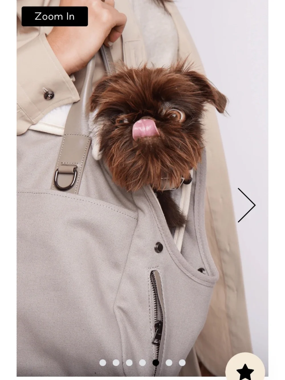 Marc Jacobs Navy & Taupe Sherpa-Lined Pet Carrier